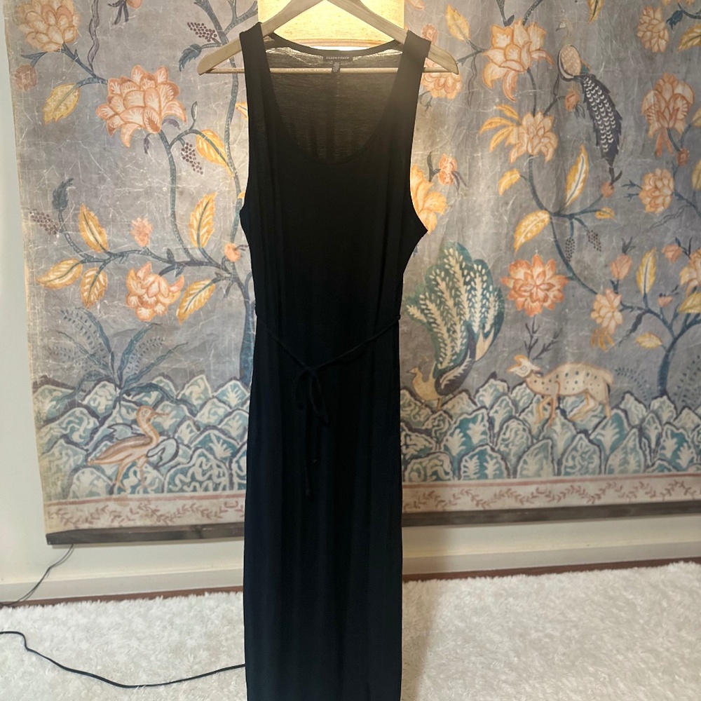 Eileen Fisher Black Maxi Tank Dress - Size M